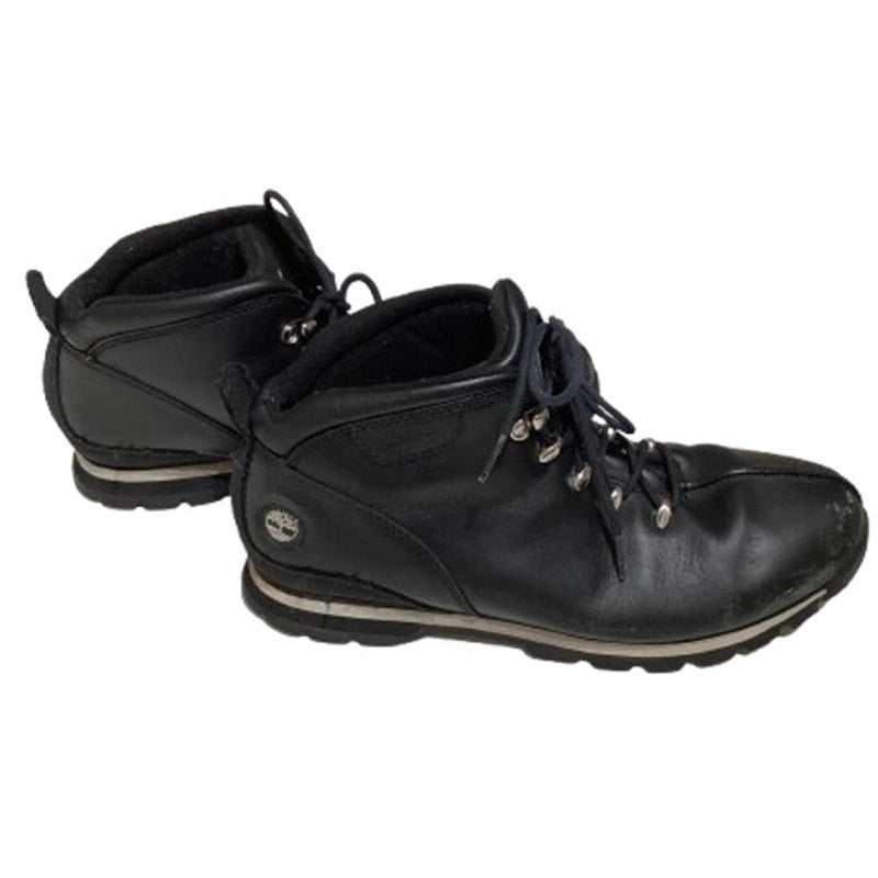 Timberland Black Leather Hiking Boots Size 10 Men's – Outdoor, Rugged, Classic