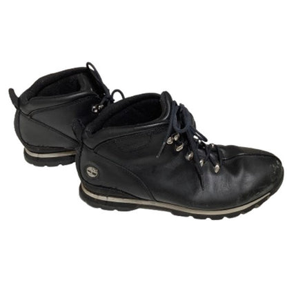 Timberland Black Leather Hiking Boots Size 10 Men's – Outdoor, Rugged, Classic
