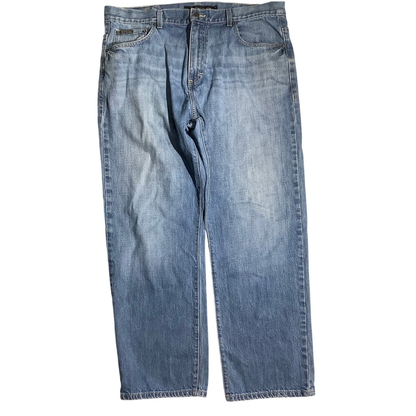 Calvin Klein Blue Jeans Men’s 38W — Relaxed Straight, Easy Fit, Classic
