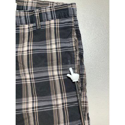 Saddlebred Plaid Shorts Men's Size 34W — Flat Front, Casual, Classic