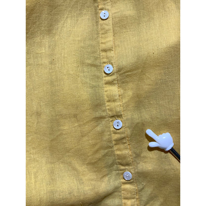 J. Jill Yellow Sleeveless Blouse Women’s XS – Linen , Button Front, Lightweight
