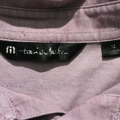 Travis Mathew Light Purple & Black Polo Size XL - Preppy, Sporty, Classic