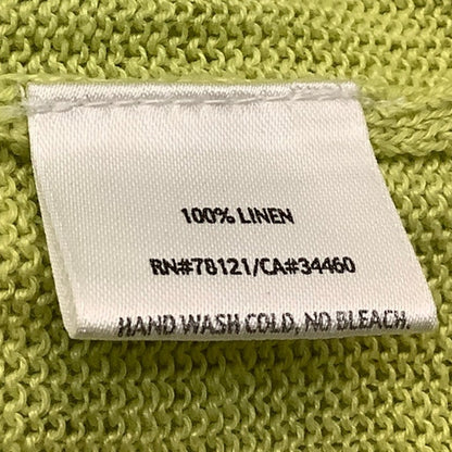 Eileen Fisher Lime Green Linen Sweater 1X – Minimalist, Lightweight, Effortless