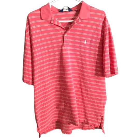 Polo Golf Pink Striped Polo Shirt Size XL - Preppy, Sporty, Classic