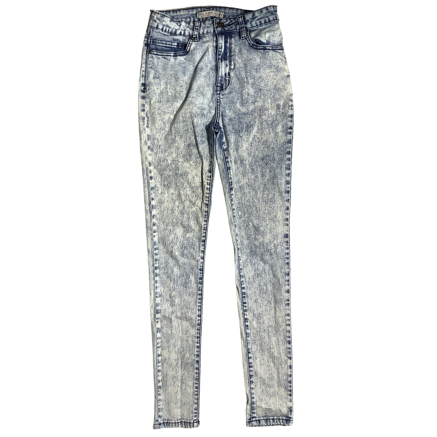 Iris Jeans Skinny Jeans Girls Size 5 Acid Wash— Distressed, Retro, Everyday