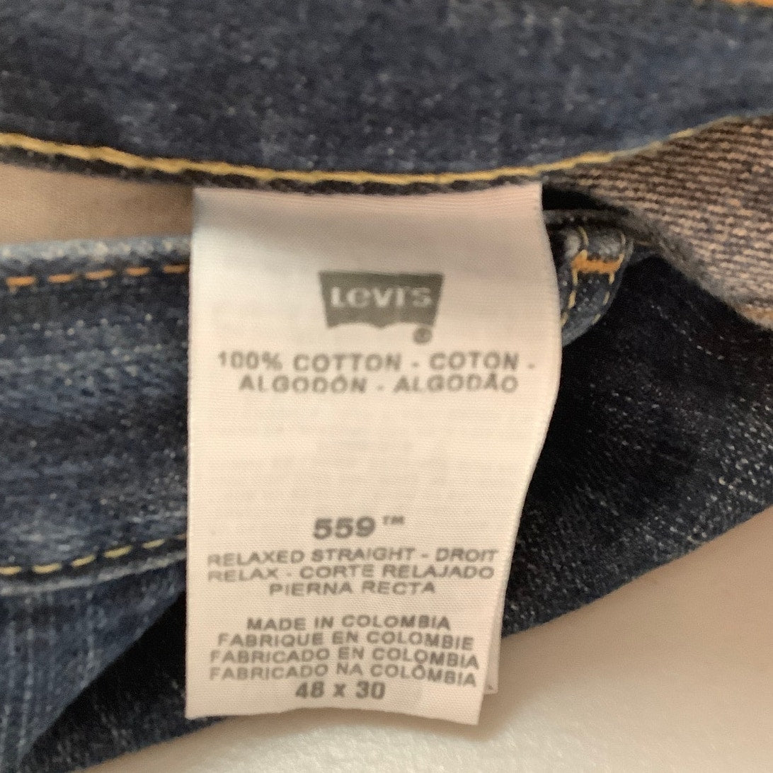 Levi's 559 Relaxed Straight Jeans Men’s Size 48W 30L — Relaxed, Classic, Durable