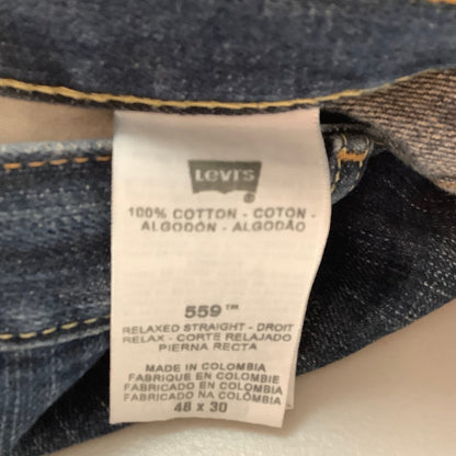 Levi's 559 Relaxed Straight Jeans Men’s Size 48W 30L — Relaxed, Classic, Durable