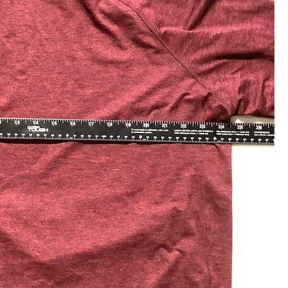 Eddie Bauer Men's XL Maroon Full Zip Hoodie - Athleisure, Minimalist, Streetwear