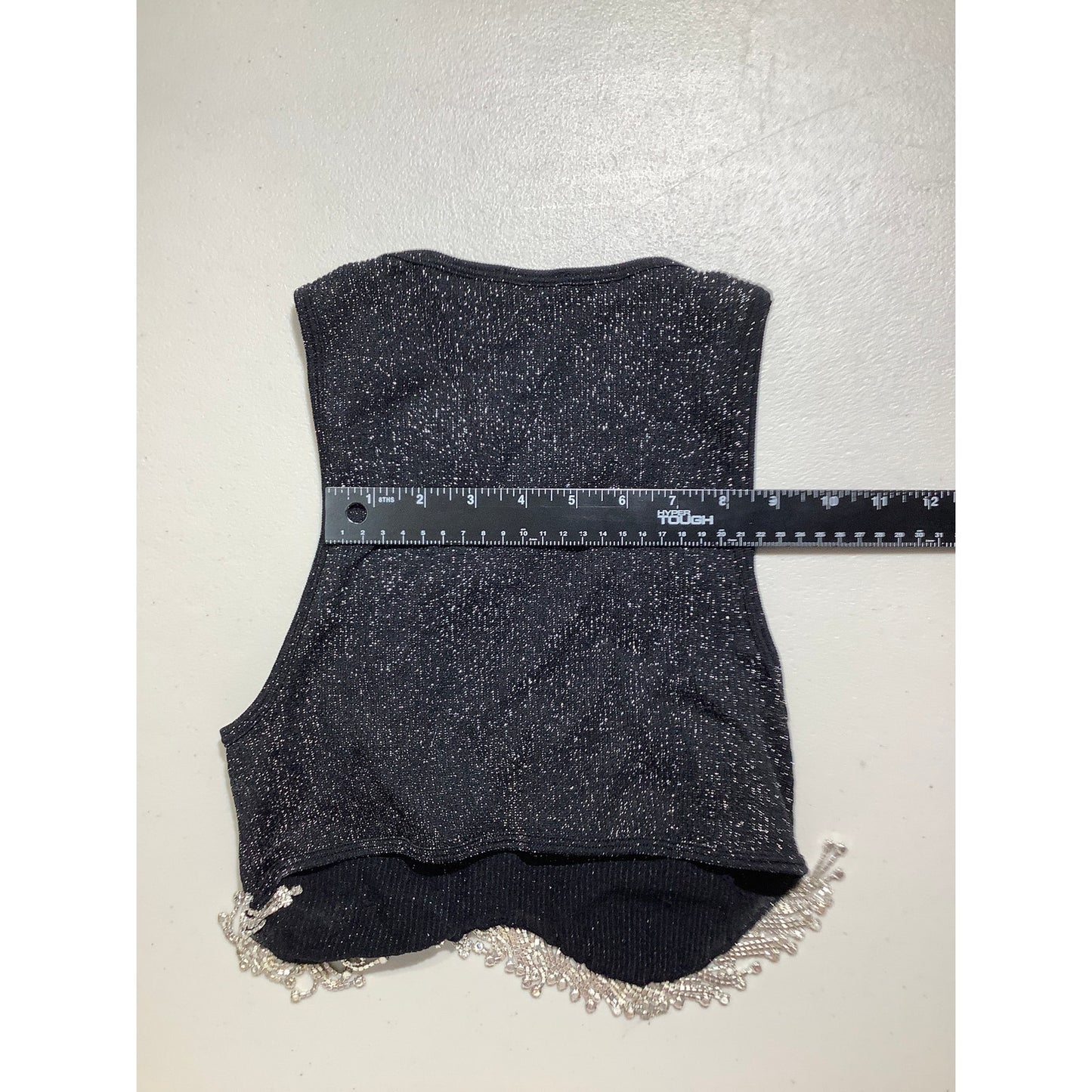 Zara Girls Black Sleeveless Crop Top Size XS — Party, Glam, Trendy