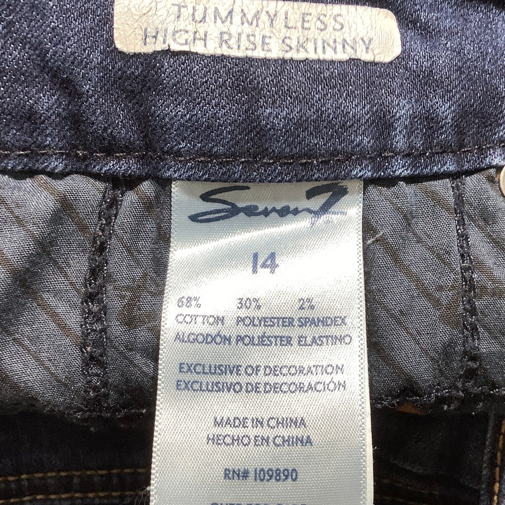 Seven7 Tummyless Skinny Jeans Women’s Size 14 – High-Rise, Stretch, Slimming