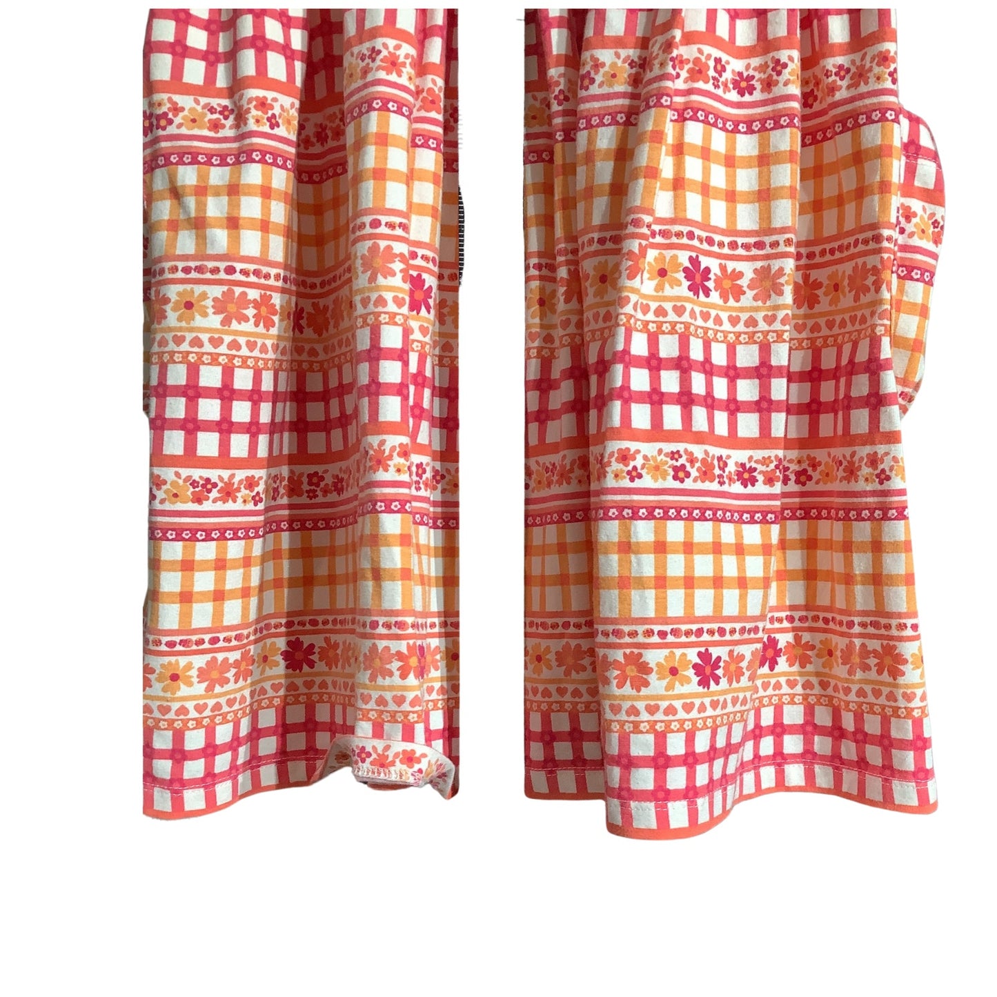 Flapdoodles Multi-Pattern Dress Girls Size 8 — Short Sleeve, Pockets, Casual