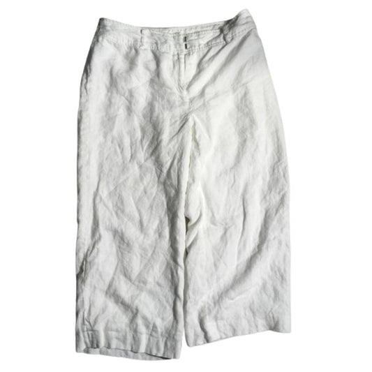 Style & Co White Linen Pants 8P - Coastal, Minimalist, Resortwear