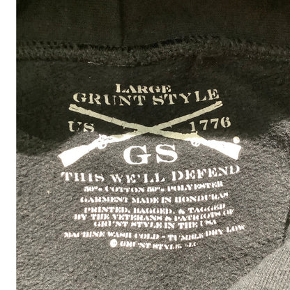 Grunt Style “MOM” Hoodie Women’s Size Large – Graphic, Patriotic, Funny