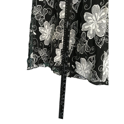 Bonnie Jean Black Floral Dress Size 6X - Elegant, Classic, Formal