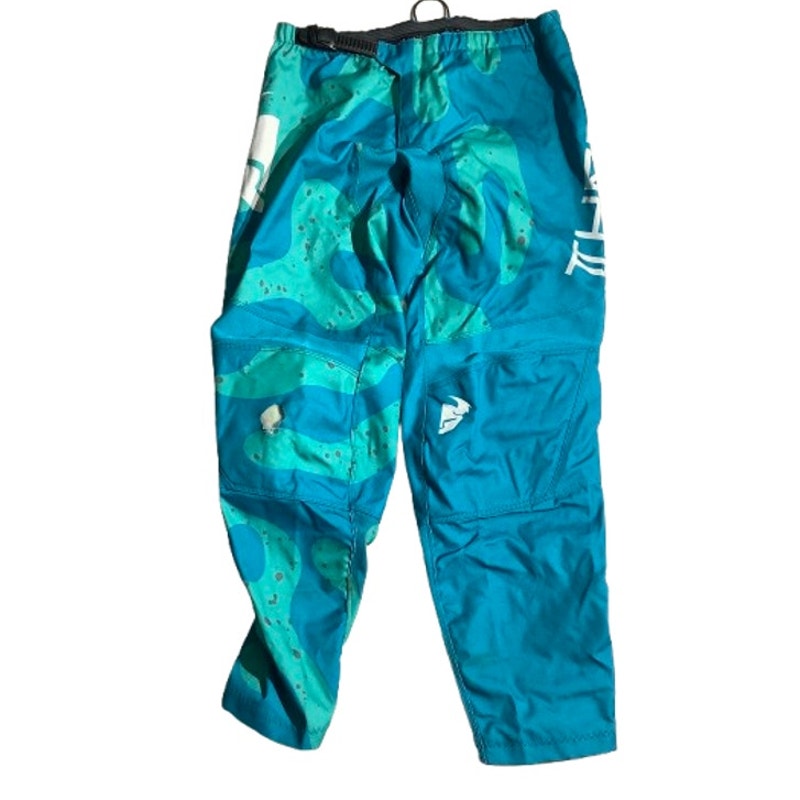 Thor Youth Motocross Pants Size 7/8 – Teal, Green, MX Racing