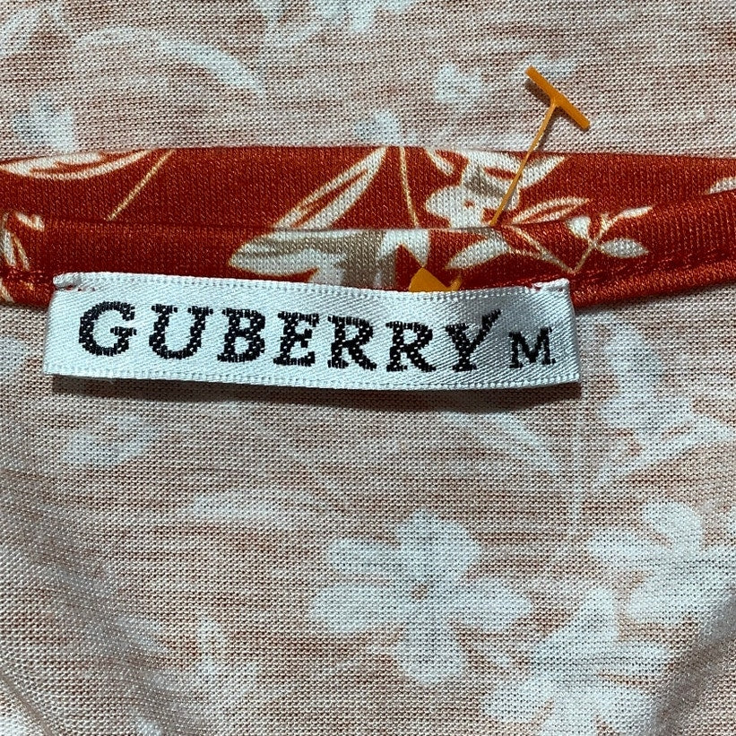 Guberry Orange Floral Sundress Women M — Sleeveless, Summer, Casual