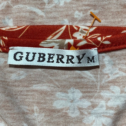 Guberry Orange Floral Sundress Women M — Sleeveless, Summer, Casual