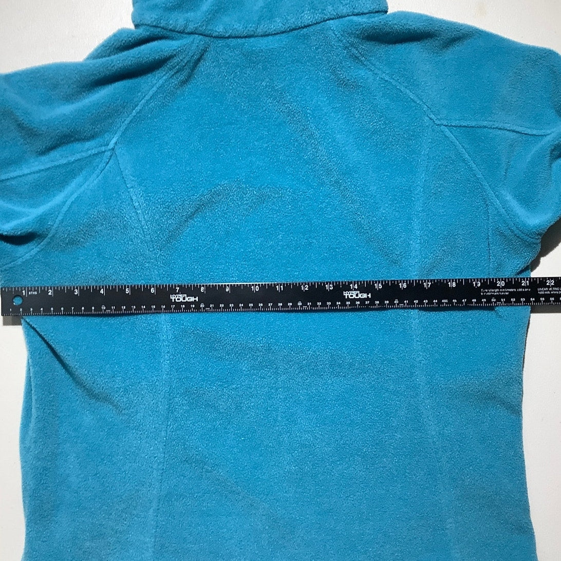 Columbia XL Teal Full Zip Fleece Jacket Outdoor Hiking