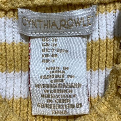 Cynthia Rowley Sweater Dress Child Size 3T – Cozy, Striped, Woodland