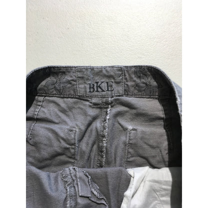 BKE Men's Gray Cargo Shorts Size 27 - Y2K, Streetwear, Utility