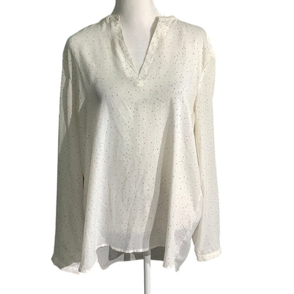 Urb Woman Celestial Blouse Women’s Size Large — Split Neck, Boho, Lightweight