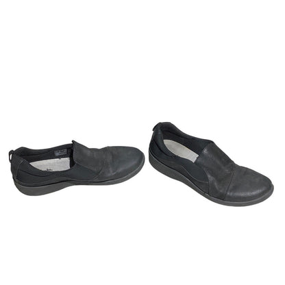 Clarks Sillian Paz Slip-On Shoes Black Women’s 8 — Comfort, Casual, Everyday