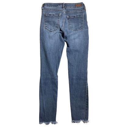 Just USA Girls Denim Blue Distressed Jeans Size 10 — Trendy, Casual, Streetwear