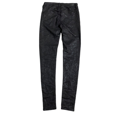 Celebrity Pink Black Metallic Skinny Jeans Size 1/25 – Sleek, Modern, Statement