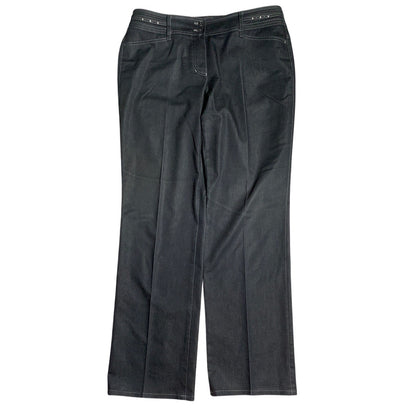 Gerry Weber Black Studded Slim Pants Women’s 12 — Office, Classic, Glam