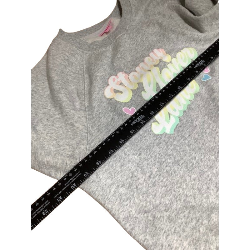 Women's Small Stoney Clover Lane Gray Sweatshirt Pastel Graphic Collectible