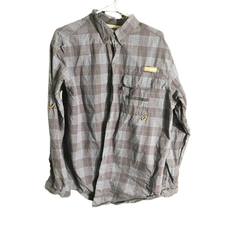 Columbia Plaid Button-Up Shirt Men’s Size L - Outdoorsy, Utilitycore, Casual