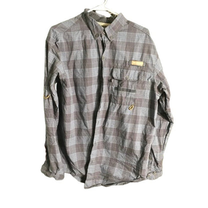 Columbia Plaid Button-Up Shirt Men’s Size L - Outdoorsy, Utilitycore, Casual