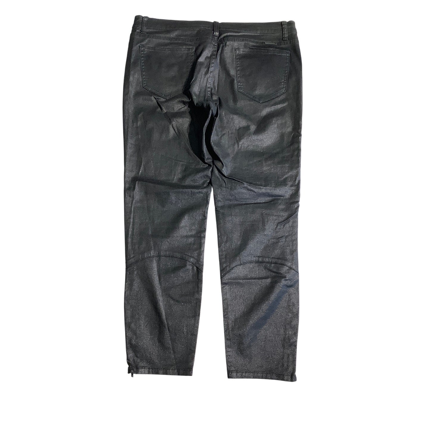 NY&C Black Faux Leather Leggings Women’s Size 12 - Edgy, Moto, Street Style