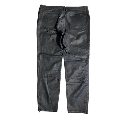 NY&C Black Faux Leather Leggings Women’s Size 12 - Edgy, Moto, Street Style