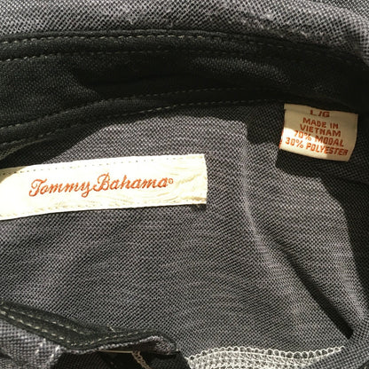 Tommy Bahama Charcoal Gray Polo Size L - Classic, Casual, Relaxed