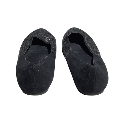 Torrid Black Glitter Ballet Flats Women’s Size 12W — Sparkle, Dressy, Comfort