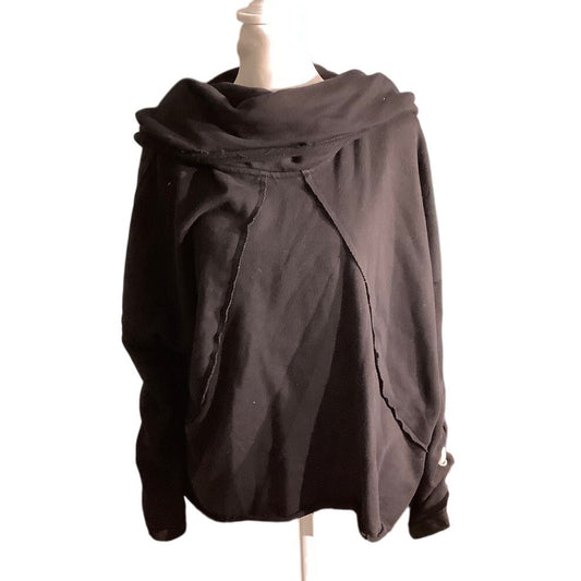 POL Black Cowl Neck Pullover Top Women’s Size S — Boho, Casual, Statement