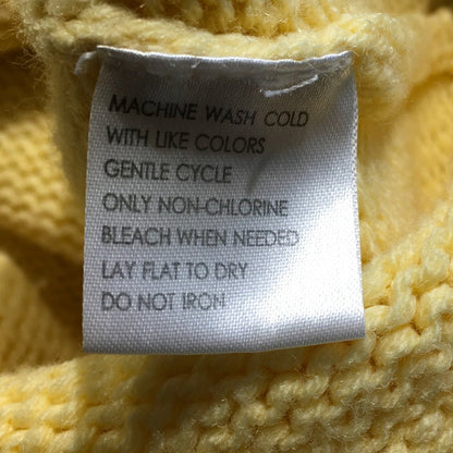 VTG Energie Yellow Sweater Size Large – Y2K, Cozy, Playful