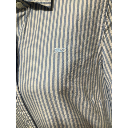 Vineyard Vines Women's Striped Shirt Top 4 Long Sleeve Button-Up Classic Preppy