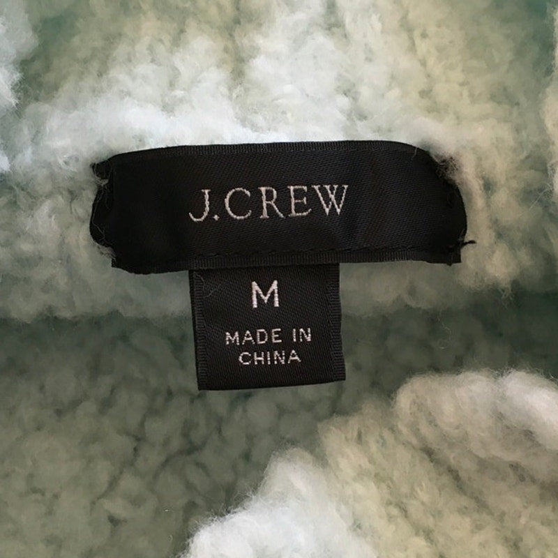 J.Crew Light Mint Green Bouclé Sweater Size M - Cozy, Minimalist, Preppy