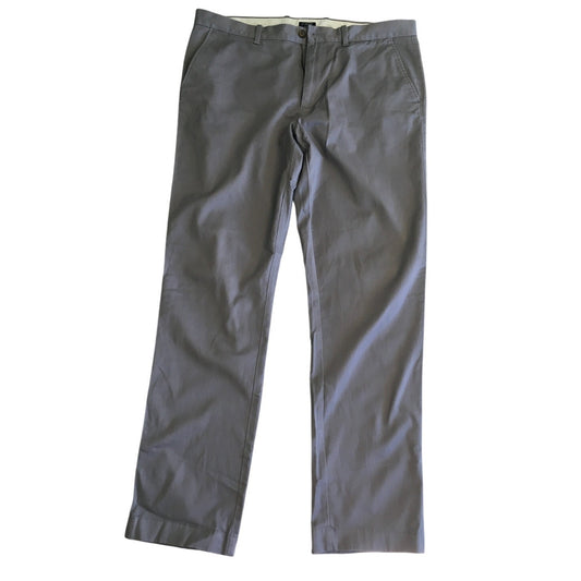 J.Crew Men's Light Gray Dress Pants 36W 34L - Classic,Casual, Versatile