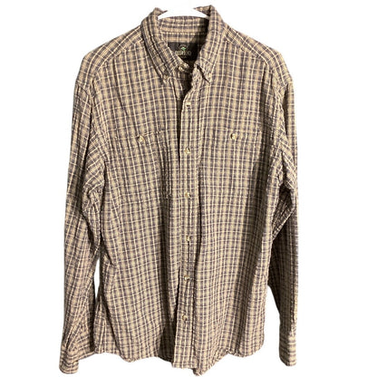 RedHead Men’s Medium Plaid Flannel Shirt — Casual, Outdoor, Workwear