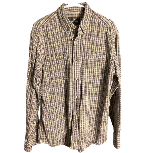 RedHead Men’s Medium Plaid Flannel Shirt — Casual, Outdoor, Workwear