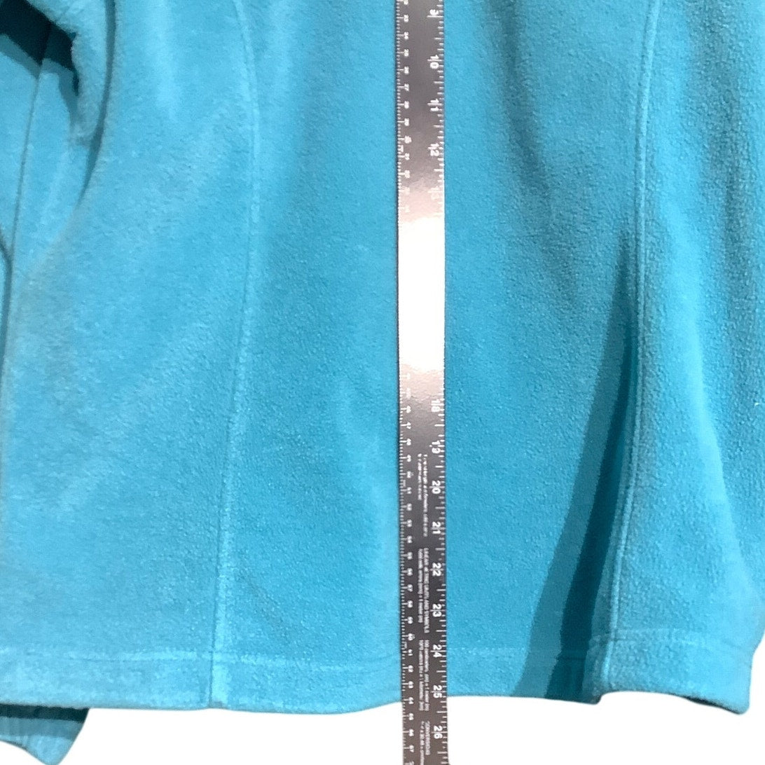 Columbia XL Teal Full Zip Fleece Jacket Outdoor Hiking