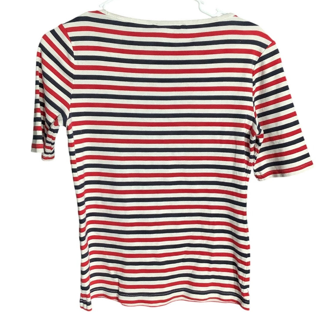 Tommy Hilfiger Striped T-Shirt Women’s Small — Preppy, Nautical, Coastal