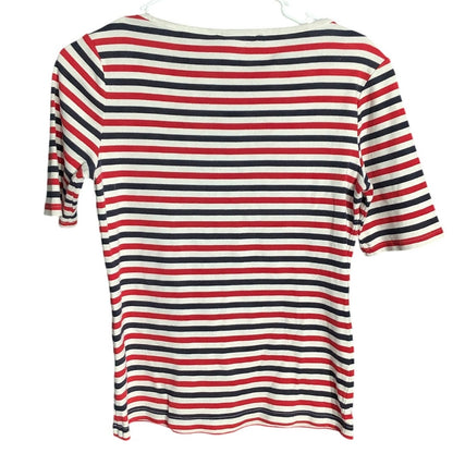 Tommy Hilfiger Striped T-Shirt Women’s Small — Preppy, Nautical, Coastal