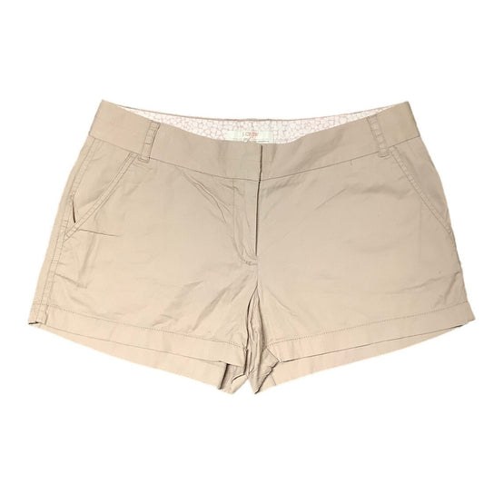 J.Crew Women's Khaki Chino Shorts Size 10, Broken-In, Classic, Everyday Style