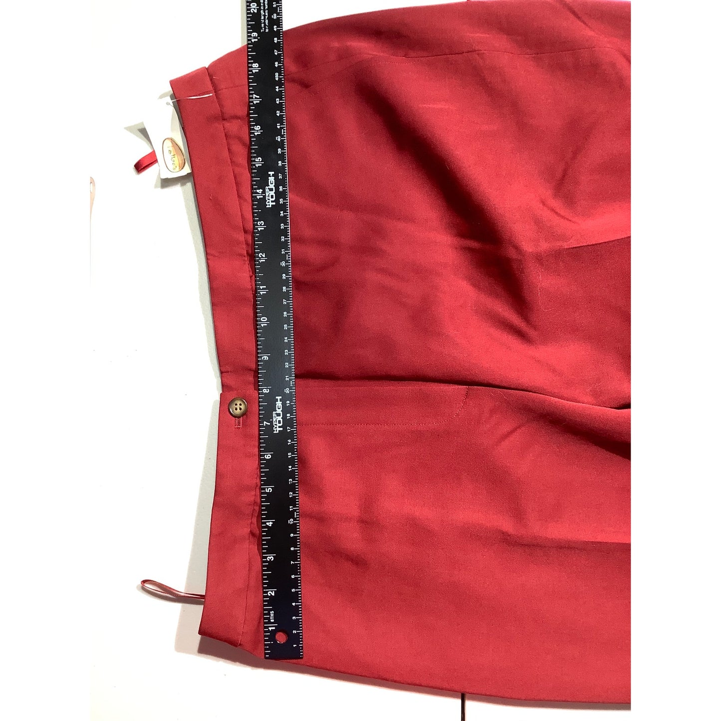 Talbots Red Wool Dress Slacks Women 16 Long NWT— Classic, Tailored, Professional