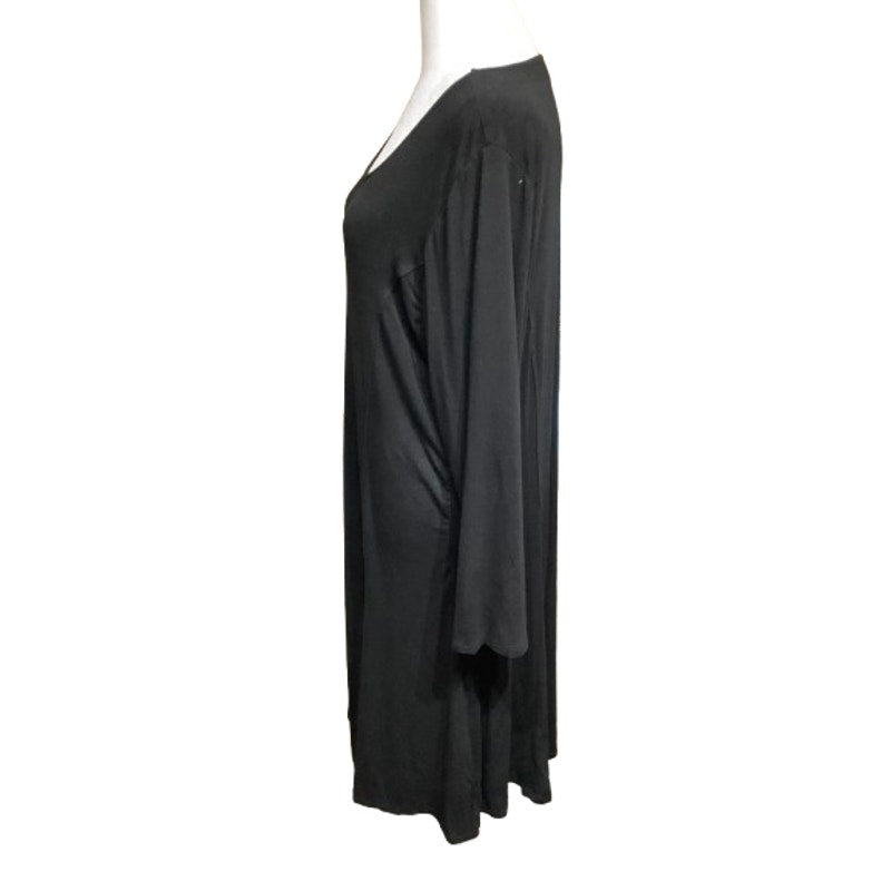 Habitat Black Long Sleeve Midi Dress Size XL - Minimalist, Everyday, Cozy