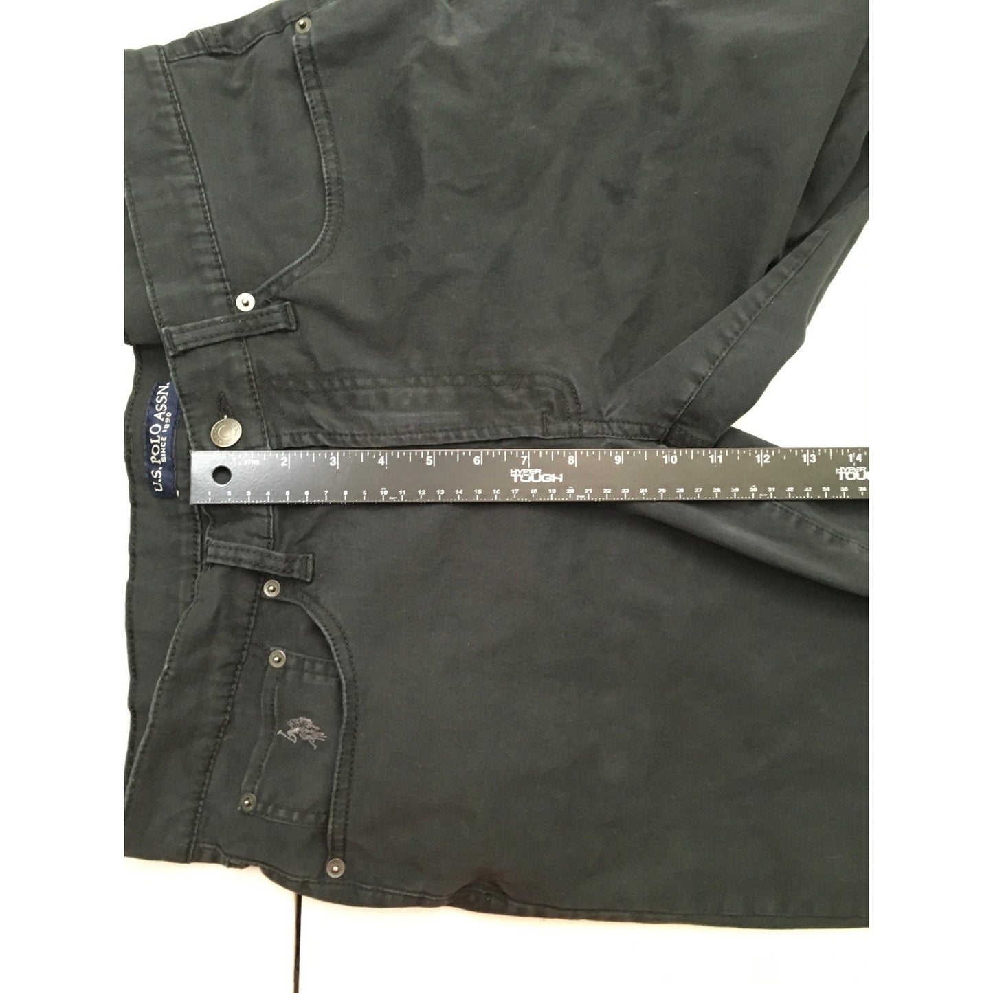 U.S. Polo Assn. Men's Black Stretch Pants 36W x 30L- Classic, Streetwear, Casual
